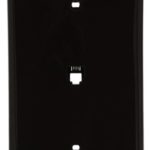 Leviton 40539-PMB Midsize Telephone Wall Jack, 6P4C, Brown