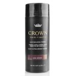 CROWN Hair Fibers – Best Keratin Hair Fibers Instantly Thickens Thinning Hair for Men and Women – Natural Hair Loss Concealer 0.87oz – Dark Brown