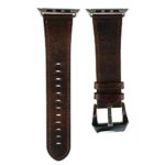 Apple Watch Band 42mm,Eoso Top-class Genuine Leather Replacement band with Secure Metal Clasp Buckle for Apple watch series 1 series 2 (Dark brown,42mm )
