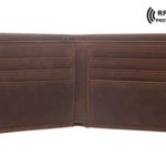 Texbo Men’s Genuine Cowhide Leather Vintage Bifold Wallet