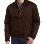Dickies Men’s Insulated Eisenhower Jacket, Dark Brown, Medium