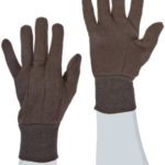 West Chester 65090 Polyester Cotton Medium Weight Jersey Glove, Small, Brown (Pack of 1 Pair)