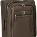 Delsey Luggage Helium Hyperlite Carry-On Expandable Spinner Trolley, Mocha, One Size