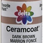 Delta Creative Ceramcoat Acrylic Paint in Assorted Colors (2 Ounce), 02053 Dark Brown