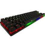 DREVO Calibur 71-Key RGB LED Backlit Wireless Bluetooth 4.0 Mechanical Keyboard Brown Switch Black