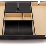 HoundsBay Big Valet Tray for Men with Large Smartphone Charging Station