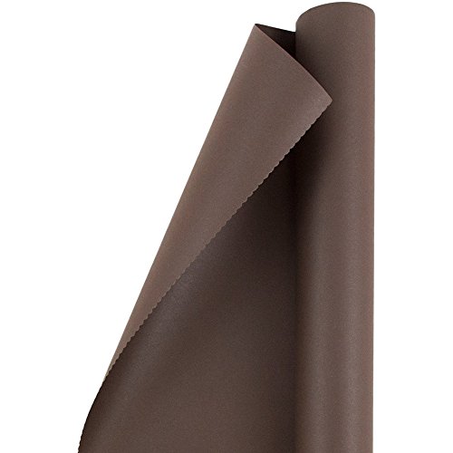 JAM Paper® Solid Color Wrapping Paper – 25 Sq Ft – Matte Chocolate ...