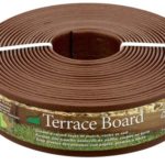 Master Mark Plastics 93340 Terrace Board  Landscape Edging Coil  3 Inch by 40 Foot, Brown