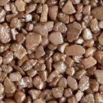 Colored Quartz Gravel Pebbles (S8044) Light Orange/Brown Natural, 3 lbs