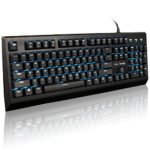Velocifire VM01 Mechanical Gaming Keyboard with Brown Switches LED Illuminated Backlit Anti-ghosting Keys (Black)