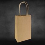 5.25″x3.25″x8″ – 50 pcs – Brown Kraft Paper Bags, Shopping, Mechandise, Party, Gift Bags