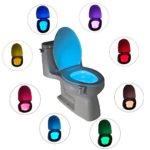 Light up Toilet Seat, Led Toilet Nightlight Motion Activated 8 Colors Light – Sensor Bathroom Glow Bowl Toilet Nightlight