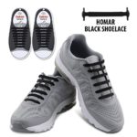 Homar No Tie Shoelaces for Kids and Adults – Best in Sports Fan Shoelaces – Waterproof Silicon Flat Elastic Athletic Running Shoe Laces with Multicolor for Sneaker Boots Board Shoes and Casual Shoes