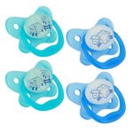 Dr. Brown’s 4 Piece Glow in The Dark Stage 1 Pacifier for Web, Blue, 0-6 Month