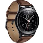 Samsung Gear S2 Classic Band for SM-R732 R7320 R735, Boonix Top-Grain Genuine Leather Quick Release Wristband, 20mm Width Easy Change Strap, NOT FIT for Gear S2 SM-R720 R730 [20mm Brown]