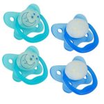 Dr. Brown’s PreVent Contour Glow in the Dark Pacifier, Stage 2 (6-12m), Blue, 4-Pack