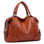Hynes Victory Womens Luxury Hobo Handbag (Brown)