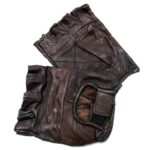Perrini Brown Finger Less Gloves