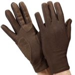 Isotoner Womens Stretch Classics Fleece Lined Gloves One Size Brown