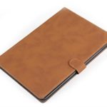 Apple Ipad Air 2 Case Borch Fashion Luxury Multi-function Protective Retro Leather Light-weight Folding Flip Smart Case Cover for for Ipad Air 2 (Brown)