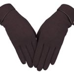 Knolee Women’s Screen Gloves Warm Lined Thick Touch Warmer Winter Gloves,Coffee