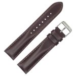 Dark Brown Oil Tanned Padded Watch Band (18mm, 20mm, 22mm) by DAKOTA