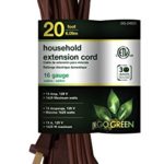 GoGreen Power GG-24820 16/2 20′ Household Extension Cord – Brown