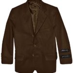 Boys’ Cotton/Linen Blazer Jacket (12, Brown)