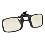 Anti Blue Light Clip-on Flip-up Amber Computer Gaming Video Eyewear Anti Glare and 100% UV Anti Radiation US Optical Award Melanin Sleep Glasses Full Frame Strong (Only Suitable for Small Glasses)
