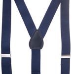 Hold’Em Suspenders for Kids Boys and Baby – Made in the USA – Elastic Fully Adjustable, Extra Sturdy Polished Silver Metal Clips, Genuine Leather Crosspatch Premium 1 Inch Suspender Perfect for Tuxedo