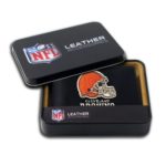 NFL Cleveland Browns Embroidered Genuine Cowhide Leather Billfold Wallet