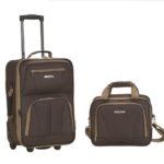 Rockland Luggage 2 Piece Set, Brown, One Size