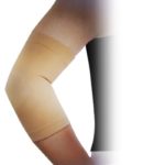 Exercise Elastic Elbow Sleeve Support Light Brown Brace