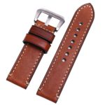 EACHE Vegetable Tanned Leather Genuine Leather Handmade Watchband 20mm 22mm 24mm 26mm