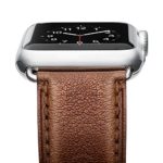 [Upgraded] Apple Watch Band, Benuo [Vintage Series] Premium Genuine Leather Strap, Classic Bracelet Replacement with Secure Buckle, Adapter for iWatch Series 2/Series 1/Edition/Sport 38mm (Dark Brown)
