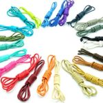 Shoeslulu 20-59″ Premium Round Waxed Canvas Shoelaces Bootlaces