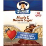Quaker Instant Oatmeal Maple Brown Sugar – 40ct