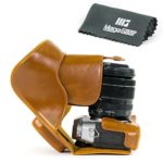 MegaGear “Ever Ready” Protective Leather Camera Case, Bag for Fujifilm X-T10 with 16-50mm or 18-55mm Digital Camera (Light Brown)