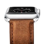 [Upgraded] Apple Watch Band, Benuo [Vintage Series] Premium Genuine Leather Strap, Classic Bracelet Replacement with Secure Buckle, Adapters for iWatch Series 2/Series 1/Edition/Sport 42mm (Brown)