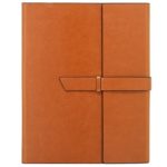 Gallaway Leather Padfolio Portfolio Fits Letter (8.5 x 11.75 Inch) Legal Notepads Light Brown