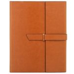 Gallaway Leather Padfolio Portfolio Fits Letter (8.5 x 11.75 Inch) Legal Notepads Light Brown