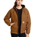 Carhartt Women’s Quilted Flannel Lined Sandstone Active Jacket WJ130,Carhartt Brown,Large
