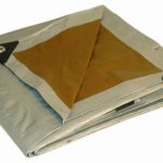 10′ x 12′ Dry Top Heavy Duty Silver/Brown Reversible Full Size 10-mil Poly Tarp item #210125