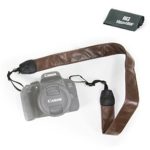 MegaGear Brown Leather Digital SLR Camera, Camcorder Neck Shoulder Straps for Canon, Nikon, Samsung, Olympus, Sony, Fujifilm, Panasonic