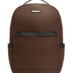 Archer Brighton Jake Laptop Backpack, Men’s 15” Business TSA Travel Leather Canvas Multipurpose Backpack (Brown Russet)