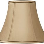 Tan and Brown Bell Lamp Shade 6″x14″x10″ (Spider) (Pack of 2)