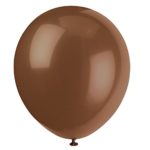 12″ Latex Brown Balloons, 10ct