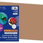 Riverside Paper Groundwood Construction Paper, 12in. x 18in., Light Brown