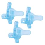 Dr. Brown’s One Piece Silicone Pacifier, 0m+, Blue, 3 Pack