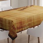 Human Anatomy Tablecloth by Ambesonne, Grunge Old Parchment Effect Skeleton Muscles of Human Body Retro Art Print, Dining Room Kitchen Rectangular Table Cover, 60W X 90L Inches, Light Brown